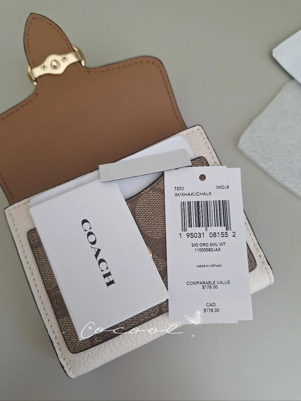 Coach nwt georgie
